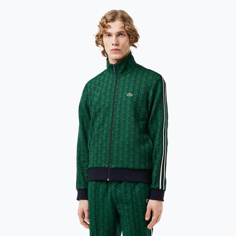 Lacoste vyriški SH1368 tamsiai mėlynos/raudonos spalvos džemperis