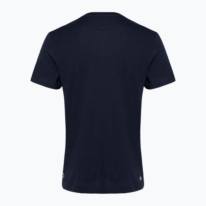 Vyriški marškinėliai Lacoste TH9068 navy blue 2