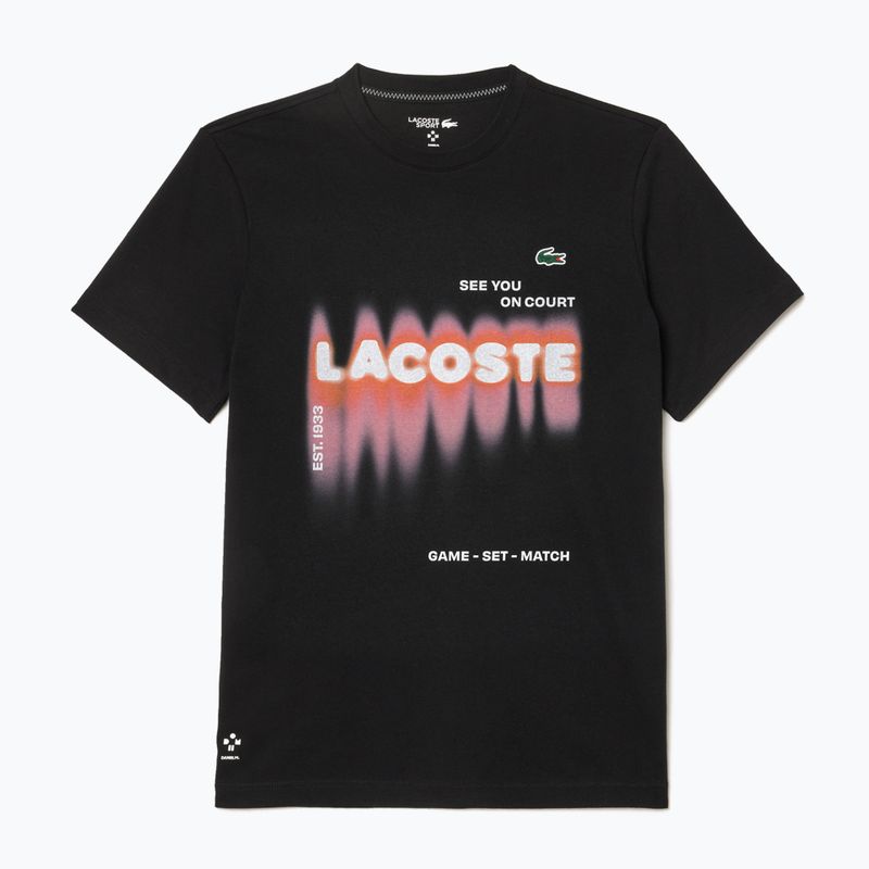 Vyriški marškinėliai Lacoste TH2617 black 5