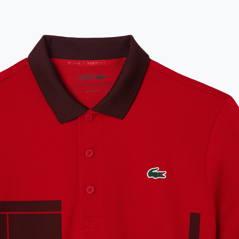 Teniso polo marškinėliai Lacoste Polo DH2568 opera/expresso 7