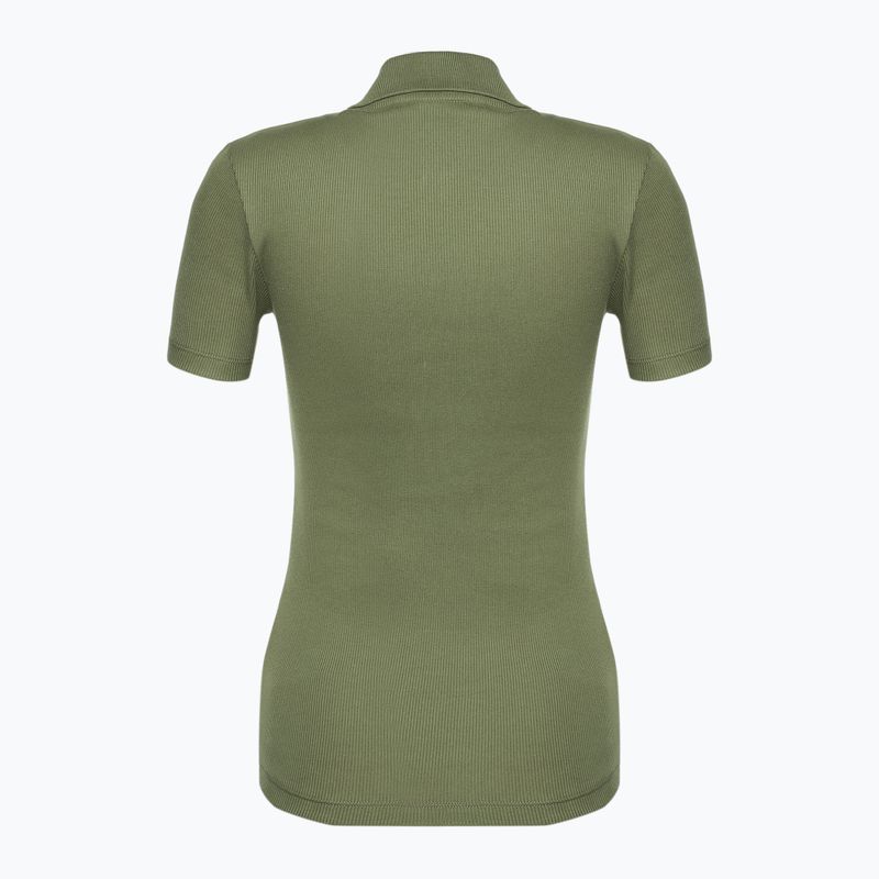 Moteriški polo marškinėliai Lacoste DF5377 khaki 2