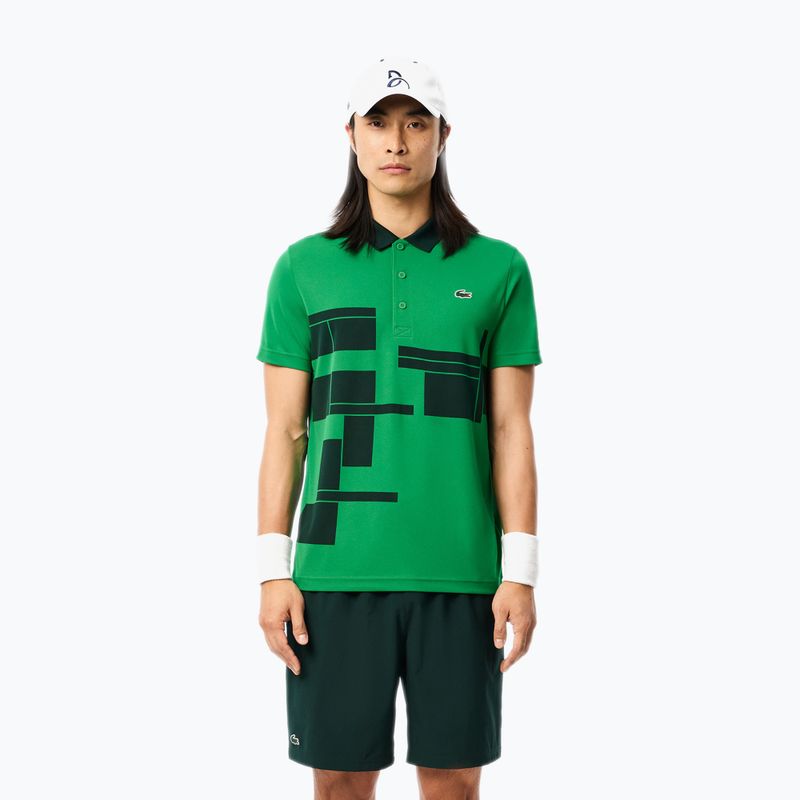Teniso polo marškinėliai Lacoste Polo DH2568 fluorine green/sinople 3