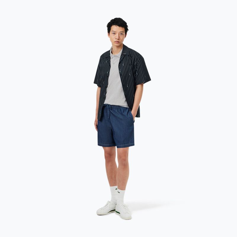 Vyriški polo marškinėliai Lacoste Polo DH5522 silver chine 2