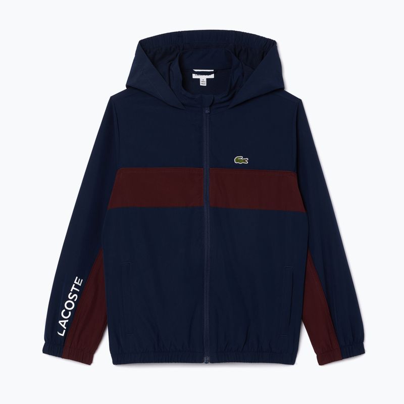 Vaikiška striukė Lacoste BJ2453 navy blue / expresso 5