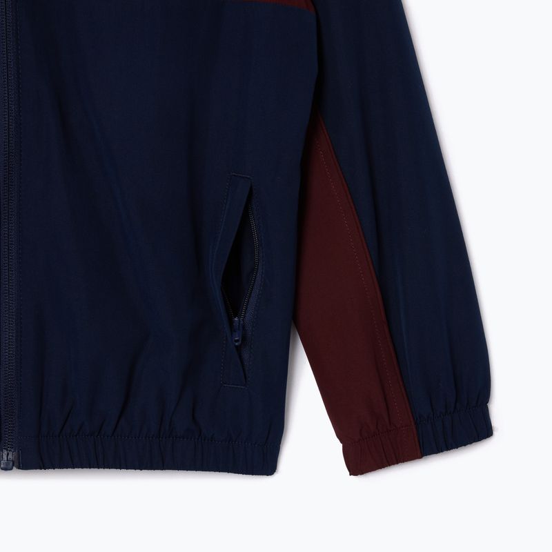 Vaikiška striukė Lacoste BJ2453 navy blue / expresso 8
