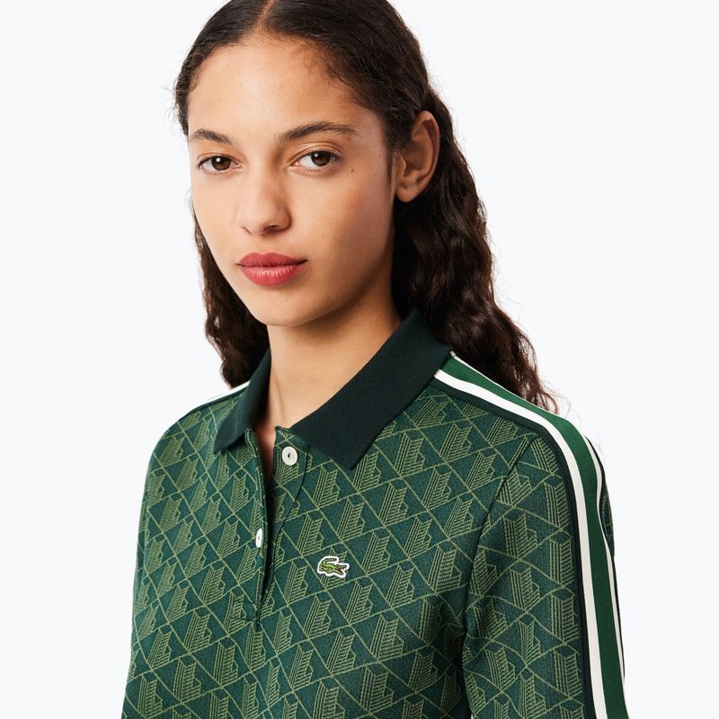 Moteriški polo marškinėliai Lacoste DF3364 sinople/khaki 3