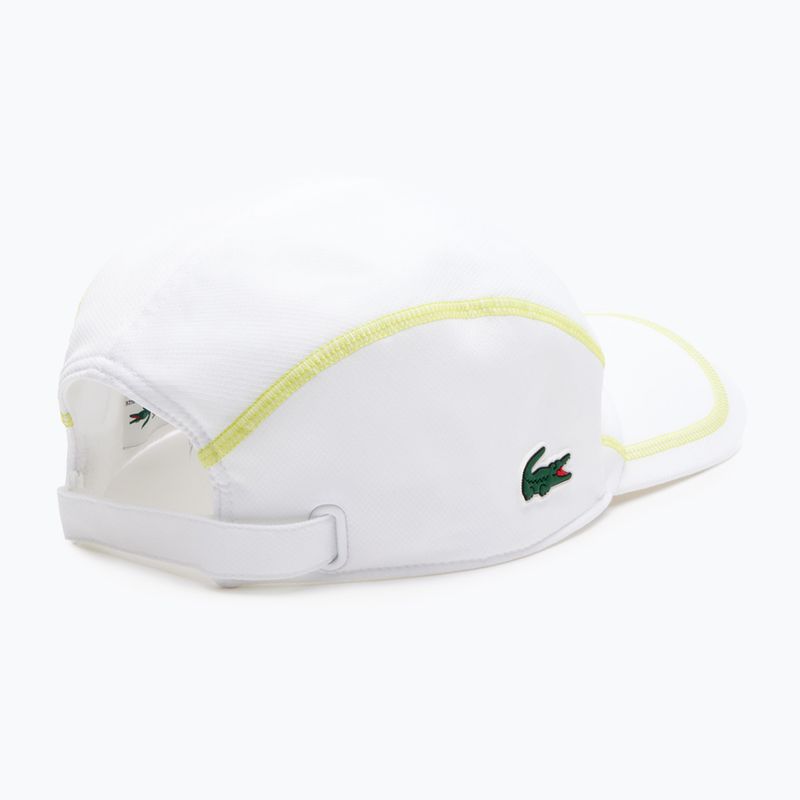 Vyriška kepuraitė su snapeliu Lacoste RK7574 white/white 3