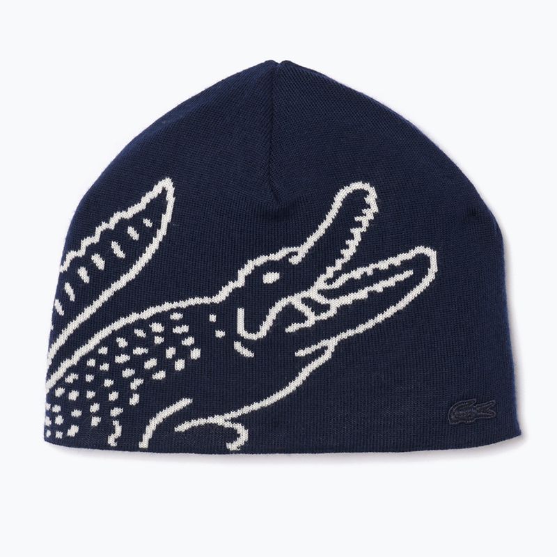 Žieminė kepurė Lacoste RB3021 navy blue/flour