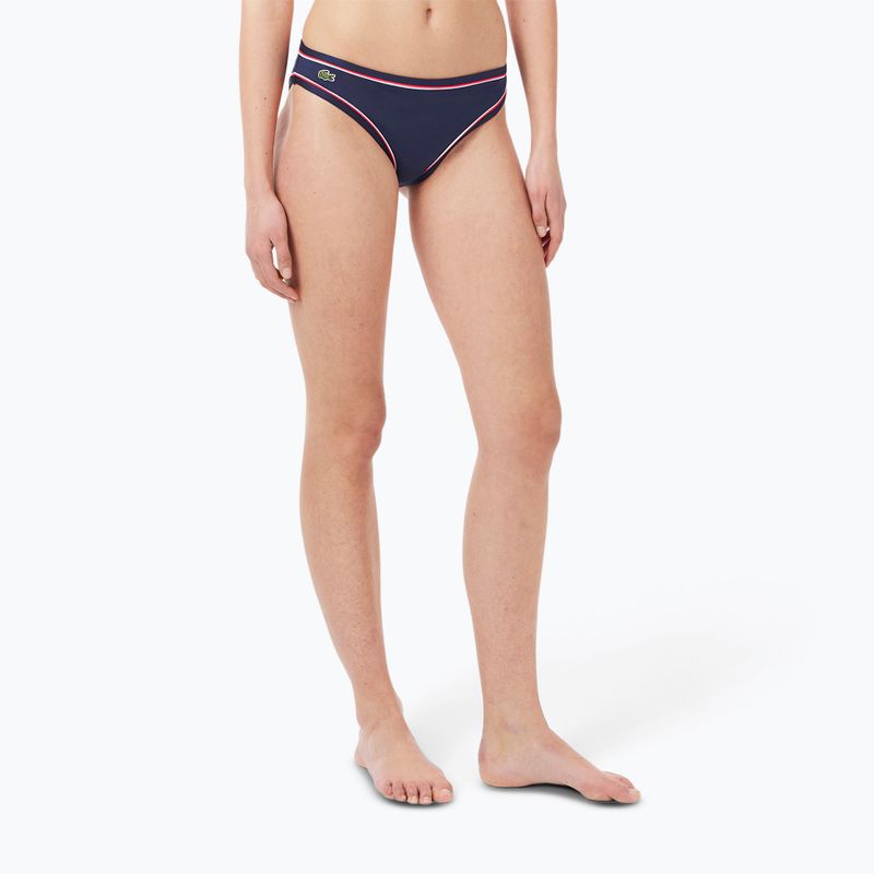 Maudymosi kostiumėlio apačia Lacoste MF9994 navy blue/rill grenadine 4