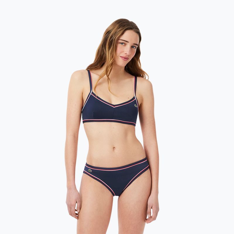 Maudymosi kostiumėlio viršus Lacoste MF9993 navy blue/rill grenadine 5