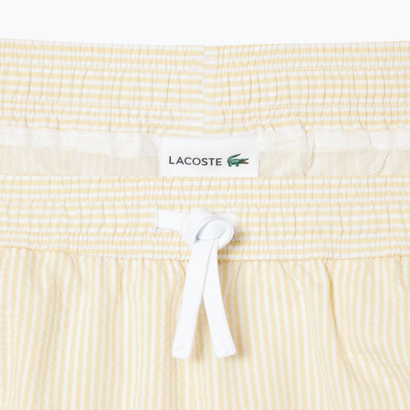 Vyriški maudymosi šortai Lacoste MH9089 white/yellow 2