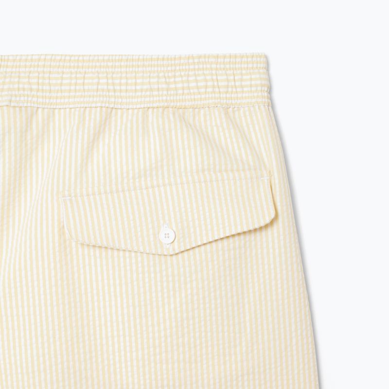 Vyriški maudymosi šortai Lacoste MH9089 white/yellow 4