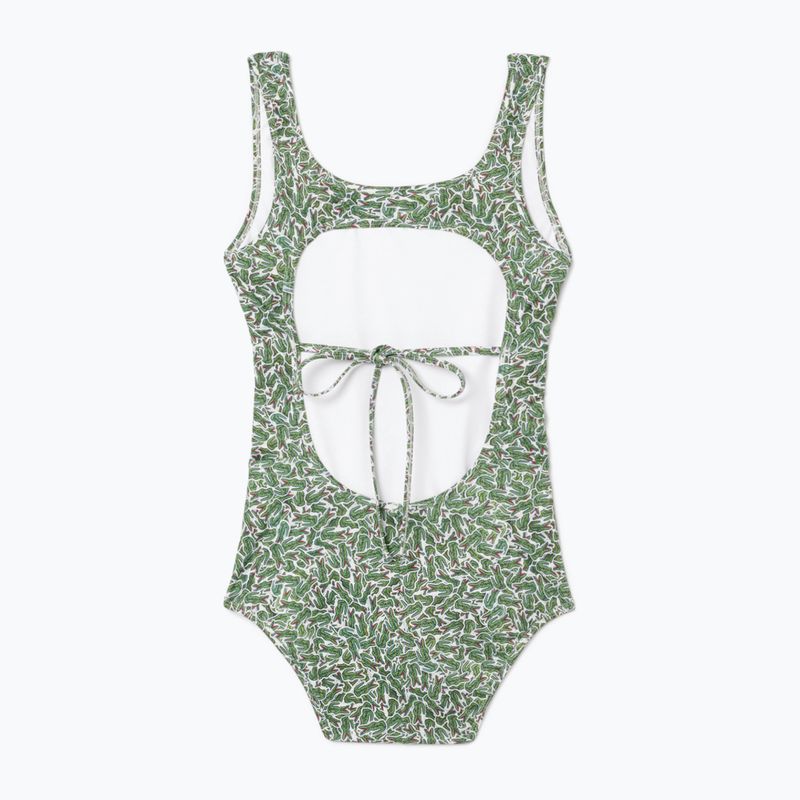 Moteriškas maudymosi kostiumėlis Lacoste MF9608 green/flour 2