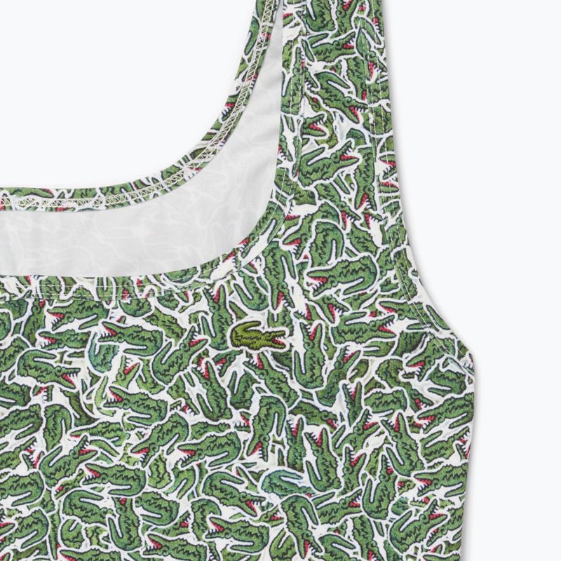 Moteriškas maudymosi kostiumėlis Lacoste MF9608 green/flour 3