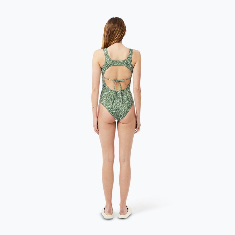 Moteriškas maudymosi kostiumėlis Lacoste MF9608 green/flour 5