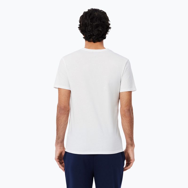 Vyriški marškinėliai Lacoste TH9007 3-pak white/silver chine/black 2