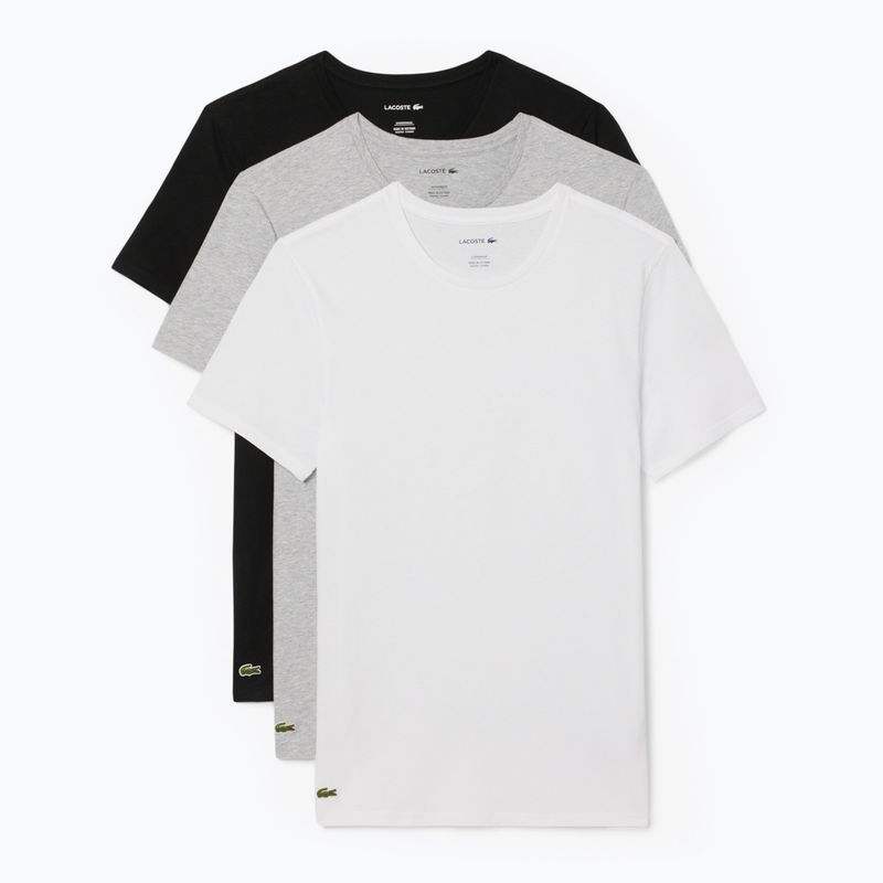 Vyriški marškinėliai Lacoste TH9007 3-pak white/silver chine/black 6
