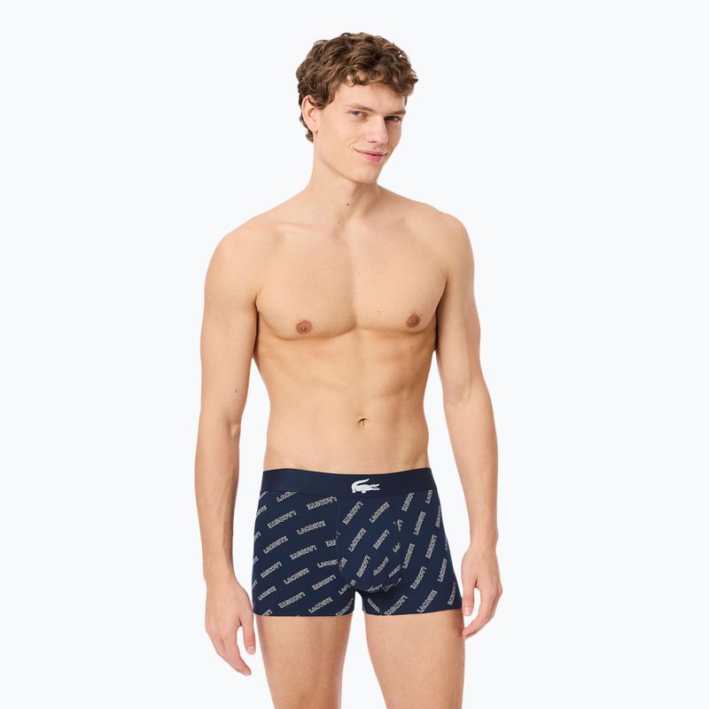 Vyriškos trumpikės Lacoste 5H1288 3-pak navy blue/white/silver ch 2