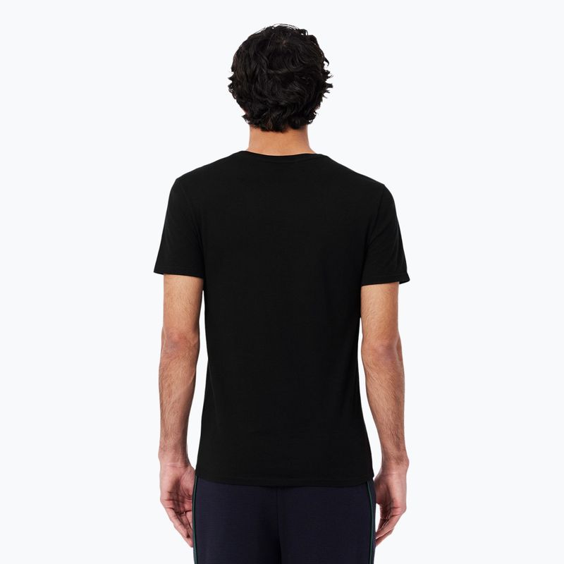 Vyriški marškinėliai Lacoste TH9007 3-pak black 2