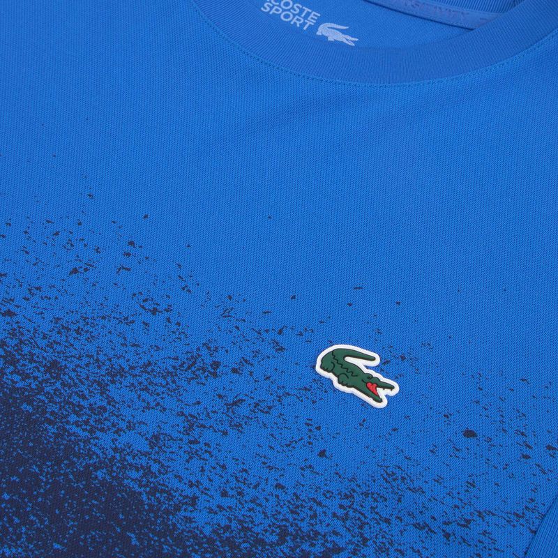 Vyriški teniso marškinėliai Lacoste TH8986 gipsy blue/navy blue 3