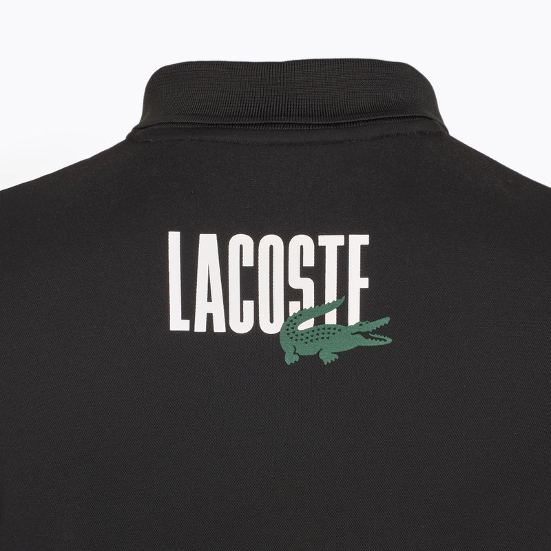 Vyriški teniso polo marškinėliai Lacoste Polo DH8963 white/malva black 3