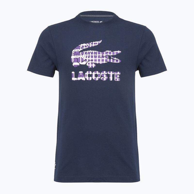 Vyriški marškinėliai Lacoste TH4769 navy blue