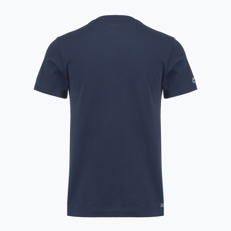 Vyriški marškinėliai Lacoste TH4769 navy blue 2