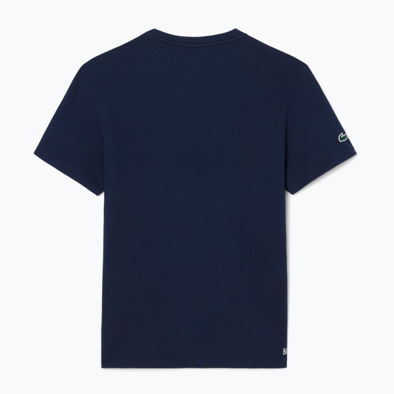 Vyriški marškinėliai Lacoste TH4769 navy blue 2