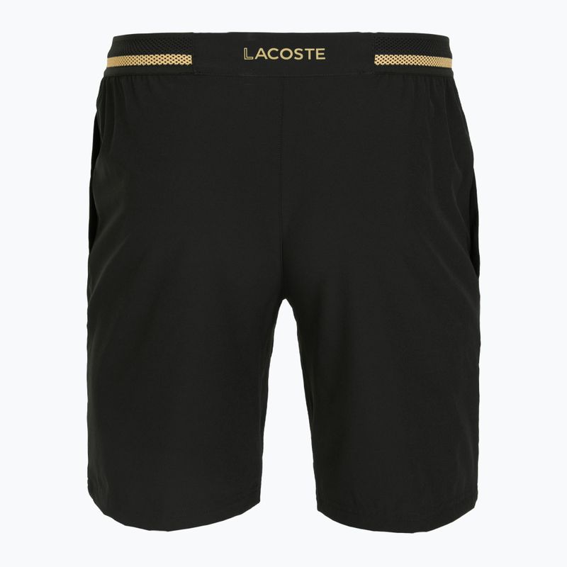 Vyriški teniso šortai Lacoste GH7413 black/gold 2