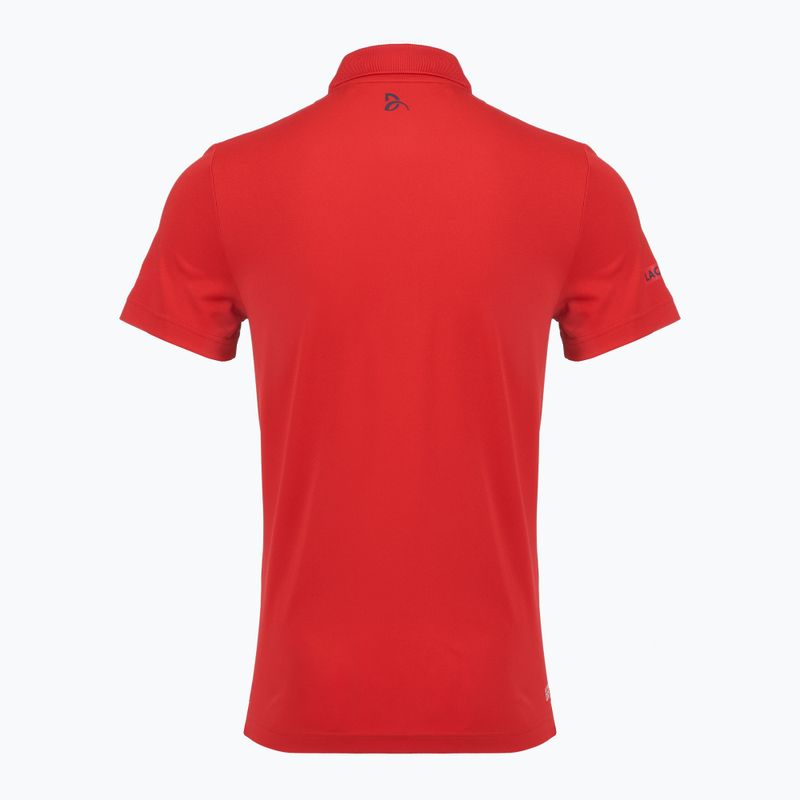 Vyriški polo marškinėliai Lacoste DH4777 red 2