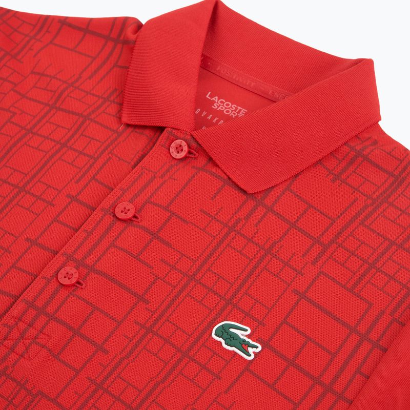 Vyriški polo marškinėliai Lacoste DH4777 red 3