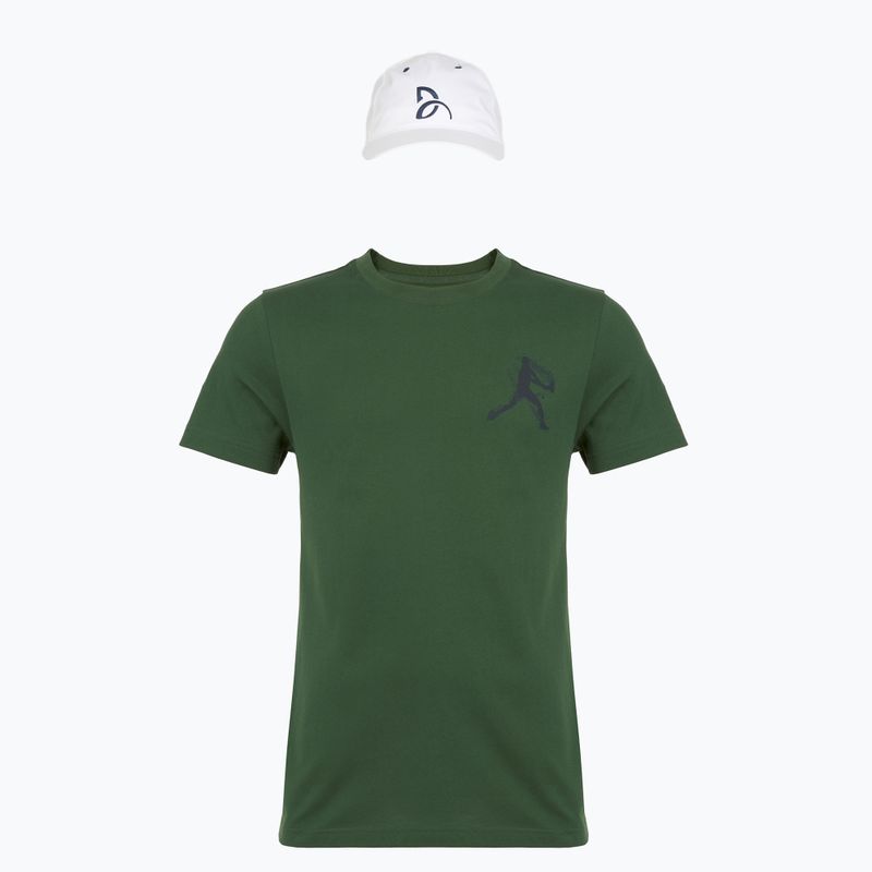Vyriški teniso marškinėliai Lacoste TH1044 green/navy blue 5