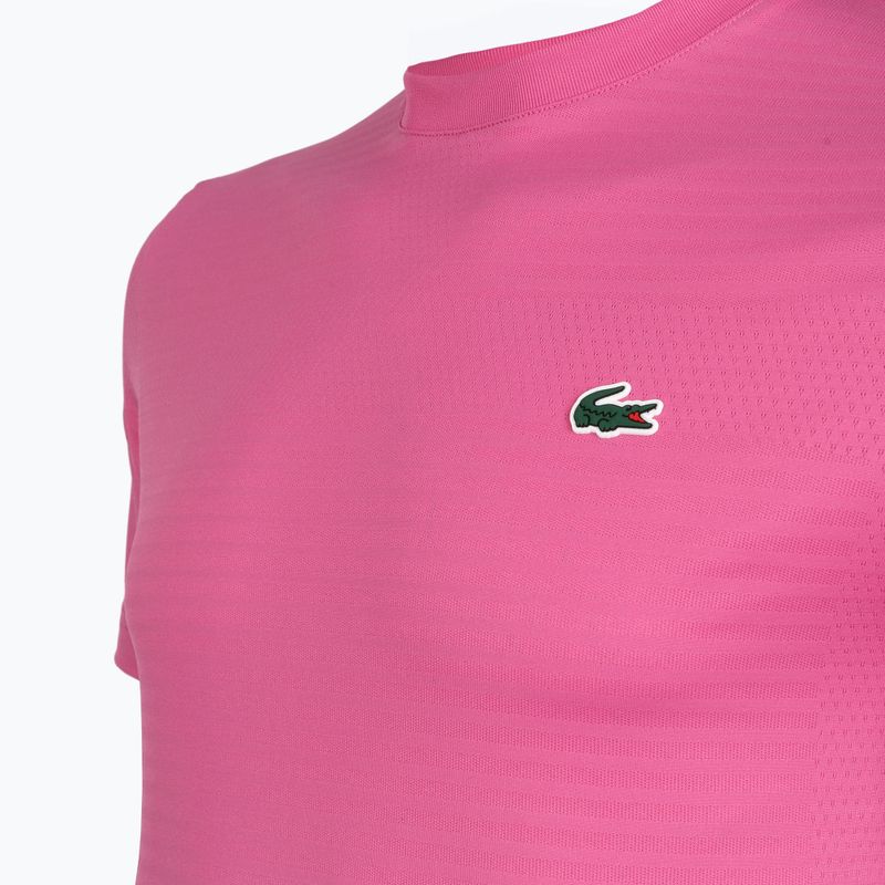 Vyriški teniso marškinėliai Lacoste TH0004 fuchsia pink 3