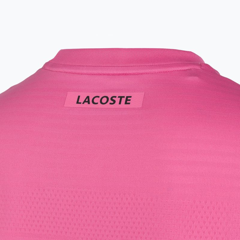 Vyriški teniso marškinėliai Lacoste TH0004 fuchsia pink 4