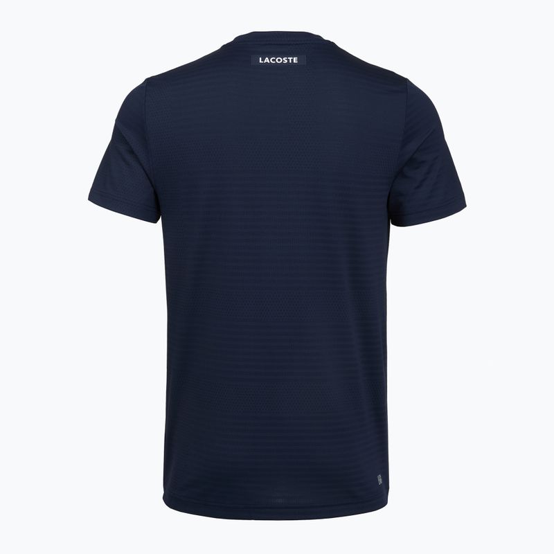 Vyriški teniso marškinėliai Lacoste TH0004 navy blue 2