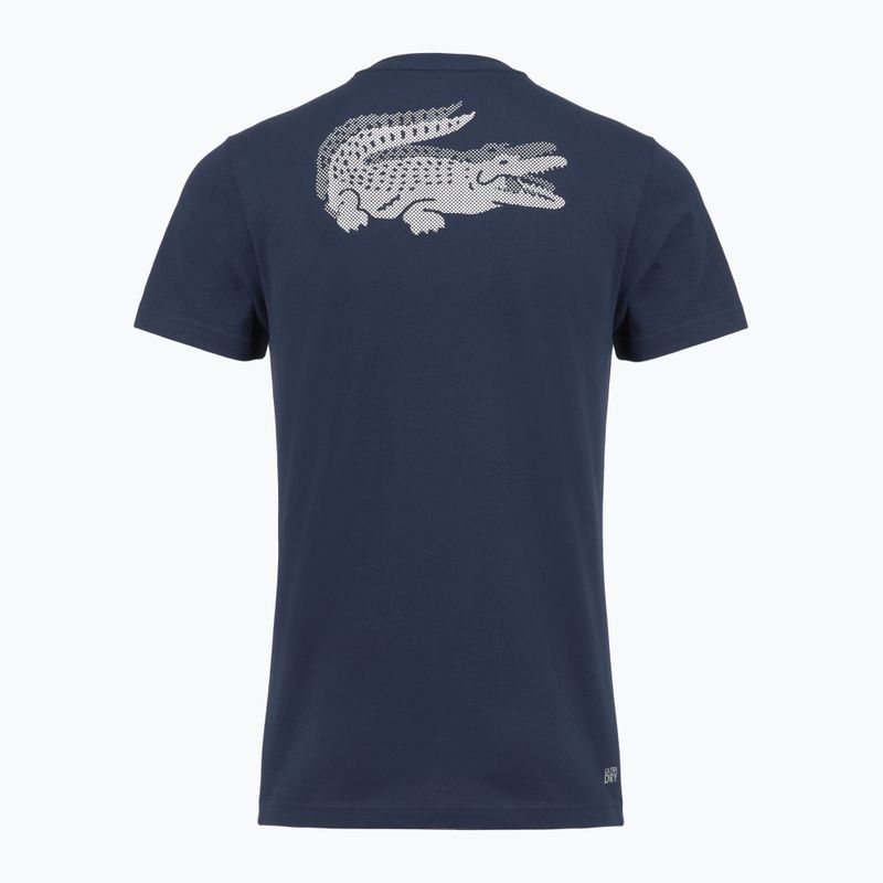 Vyriški teniso marškinėliai Lacoste TH0003 navy blue/white 2