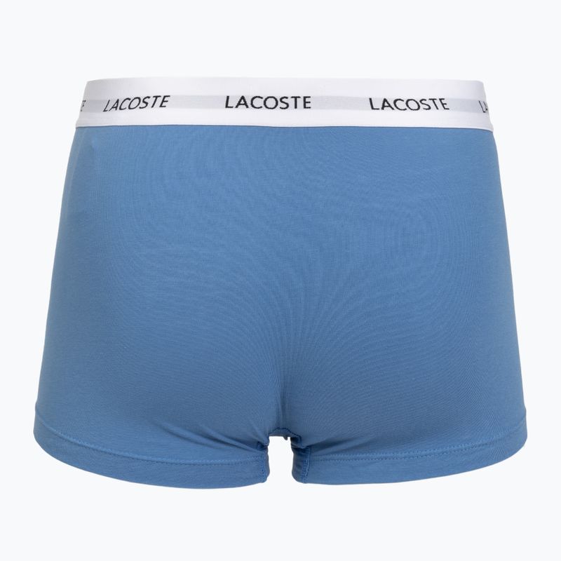 Vyriškos trumpikės Lacoste 5H5150 3 poros turquoise blue/navy blue/navy blue 5