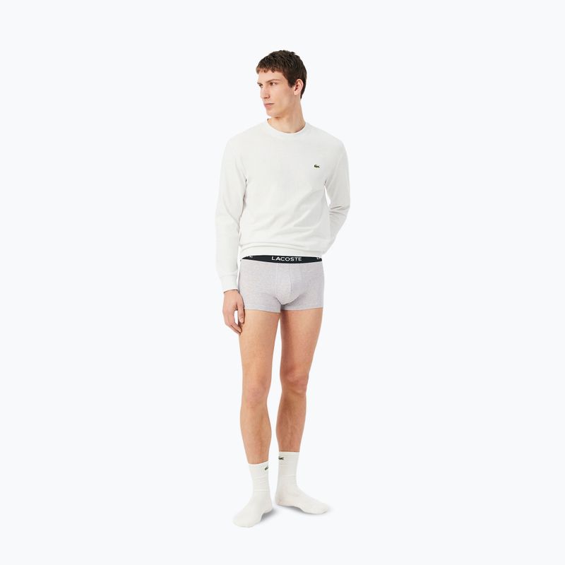 Vyriškos trumpikės Lacoste 5H1300 3 pack silver chine/flagstone/black 2