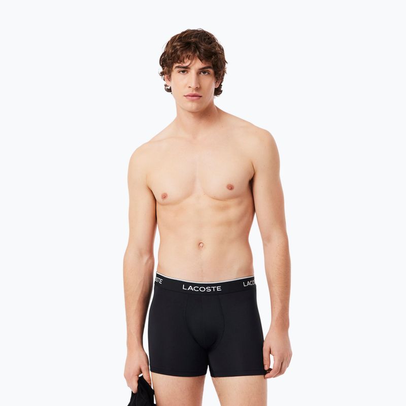 Vyriškos trumpikės Lacoste 5H3202 Microfibra Negro 3 pack black 6
