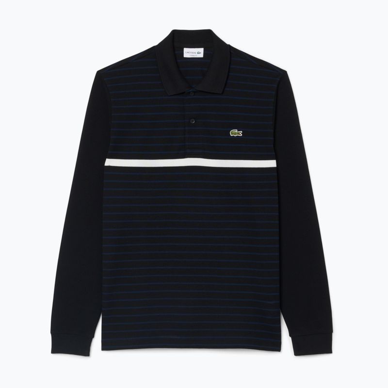 Vyriški polo marškinėliai ilgomis rankovėmis Lacoste Polo PH9776 black/navy blue 5