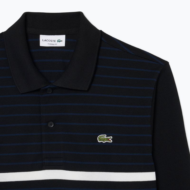 Vyriški polo marškinėliai ilgomis rankovėmis Lacoste Polo PH9776 black/navy blue 6