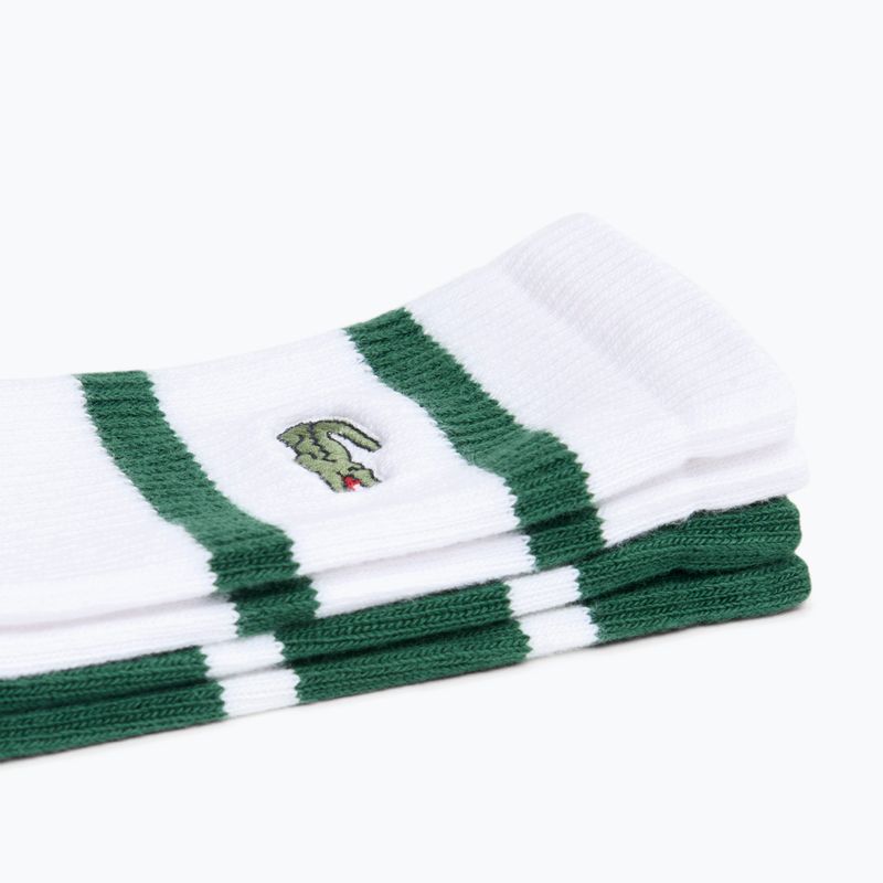 Kojinės Lacoste RA9189 Ankle 3-pak green/white 2