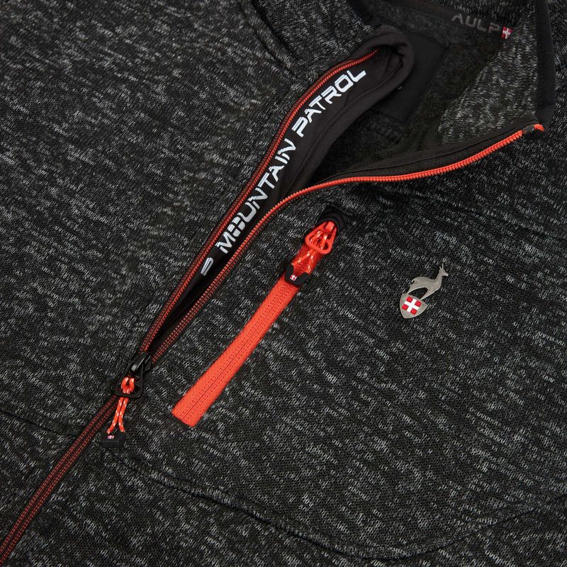 Vyriškas flisinis džemperis Aulp Navoy Melanged Knit black 1 4