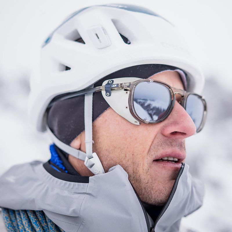 Akiniai nuo saulės Julbo Millenium Polarized HD shiny transparent army green/white/blue 6