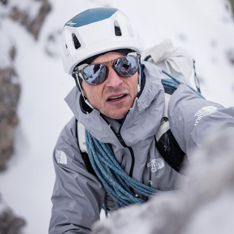 Akiniai nuo saulės Julbo Millenium Polarized HD shiny transparent army green/white/blue 7