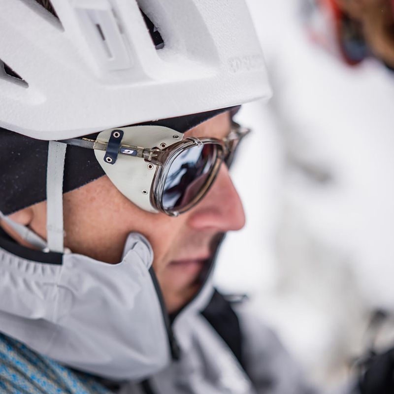 Akiniai nuo saulės Julbo Millenium Polarized HD shiny transparent army green/white/blue 9