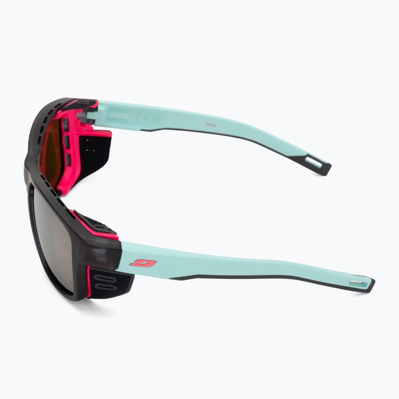 Akiniai nuo saulės Julbo Shield M Spectron translucent black/light blue/pink 4