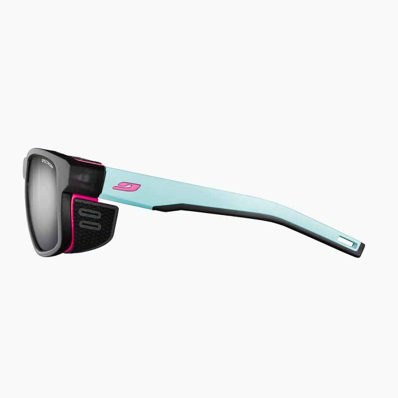 Akiniai nuo saulės Julbo Shield M Spectron translucent black/light blue/pink 3