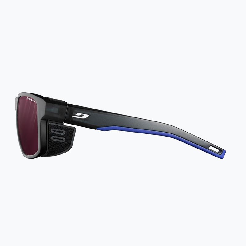 Akiniai nuo saulės Julbo Shield M Reactiv High Contrast translucent black/blue/white 4