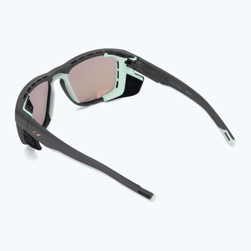 Akiniai nuo saulės Julbo Shield Reactiv Glare Control dark grey/green pastel 3